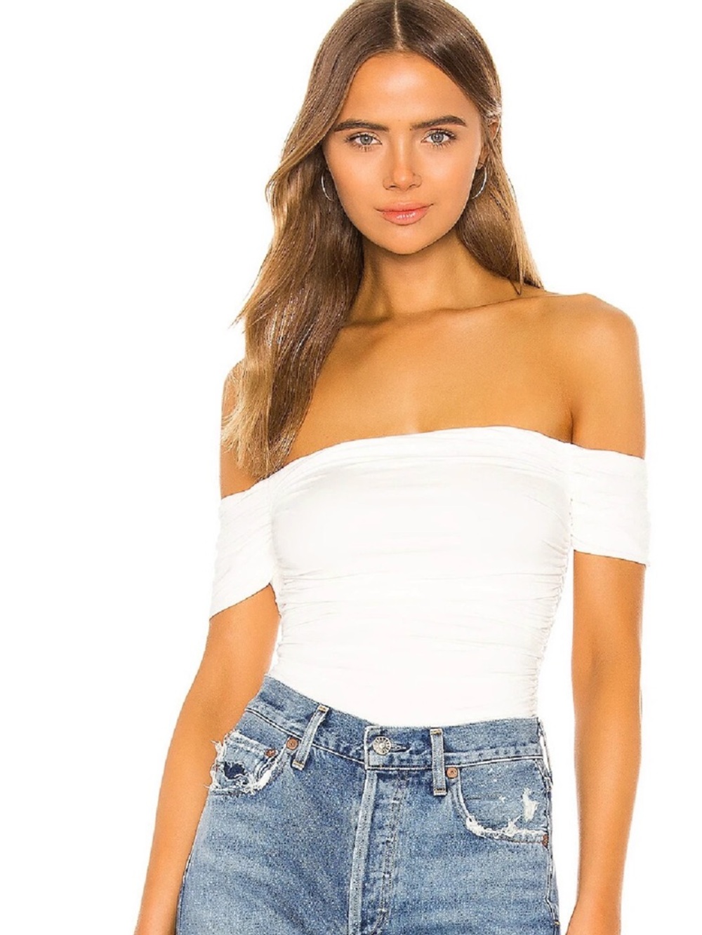 NWT REVOLVE X NBD Free Falling Bodysuit size small COLOR WHITE